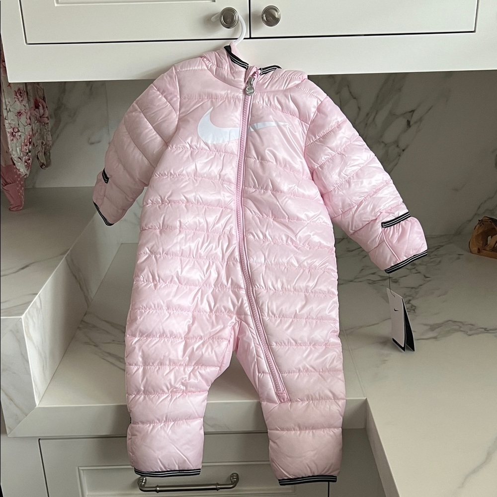 Nike Light Pink Infant Snowsuit